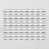 Een witte achtergrond met een patroon van cirkels programmakaart (Achterkant)