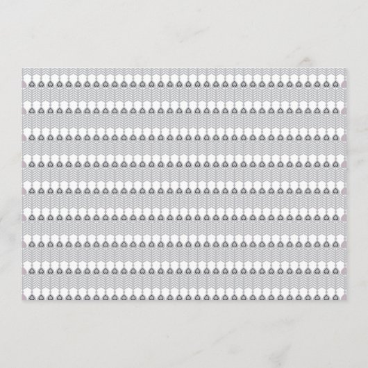 Een witte achtergrond met een patroon van cirkels programmakaart (Achterkant)