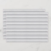 Een witte achtergrond met een patroon van cirkels programmakaart (Voorkant / Achterkant)