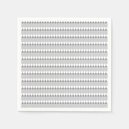 Een witte achtergrond met een patroon van cirkels servet (Voorkant)