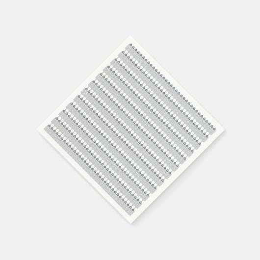 Een witte achtergrond met een patroon van cirkels servet (Hoek)