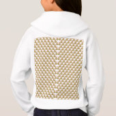 Een witte achtergrond met een patroon van groene b (Achterkant)