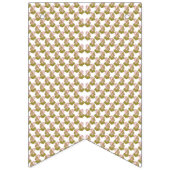 een witte achtergrond met een patroon van groene b vlaggetjes (Eerste vlag)