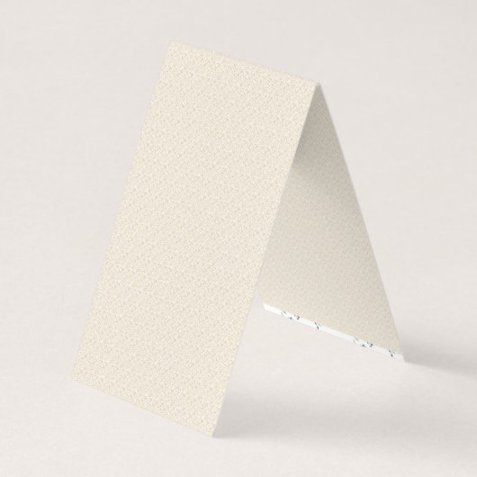 Een witte achtergrond met een patroon van kleine s visitekaartje (Achterkant)