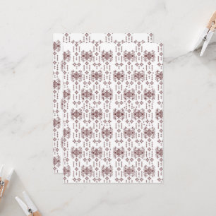 Een witte achtergrond met een rood patroon erop kaart