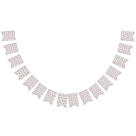 Een witte achtergrond met een rood patroon erop vlaggetjes