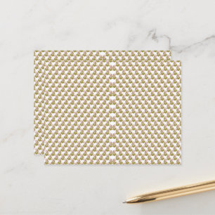 Een witte achtergrond met groene bladeren erop briefkaart