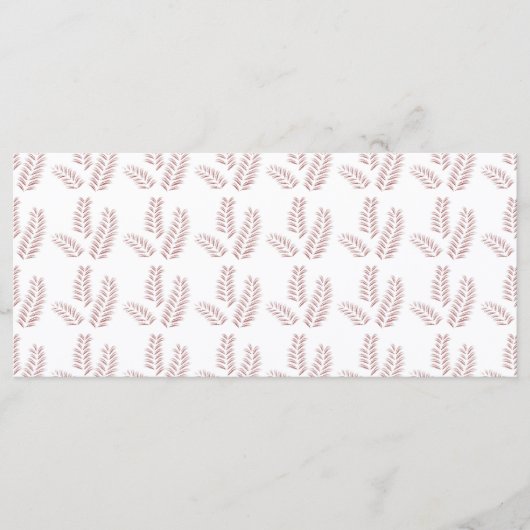 een witte achtergrond met roze bladeren erop menu (Voorkant)