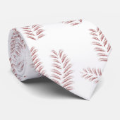 Een witte achtergrond met roze bladeren erop stropdas (Opgerold)