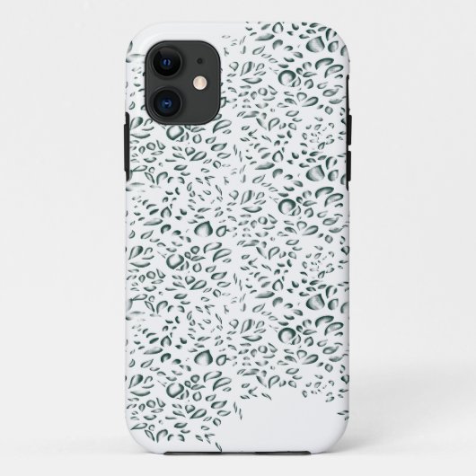Een witte achtergrond met veel druppels water Case-Mate iPhone case (Achterkant)