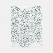 Een witte achtergrond met veel druppels water fleece deken (Voorkant)