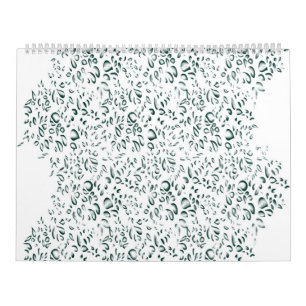 Een witte achtergrond met veel druppels water kalender