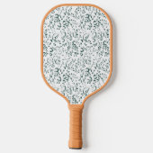 Een witte achtergrond met veel druppels water pickleball paddle (Achterkant)