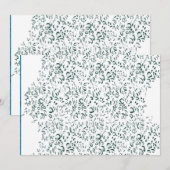 Een witte achtergrond met veel druppels water programmakaart (Voorkant / Achterkant)