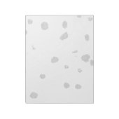 Een witte achtergrond met veel kleine stippen notitieblok (Linkerzijde)