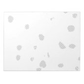 Een witte achtergrond met veel kleine stippen notitieblok (Voorkant)