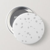 Een witte achtergrond met veel kleine stippen ronde button 7,6 cm (Voorkant /achterkant)