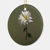 Een Witte Daisy Keramisch Ornament (Links)