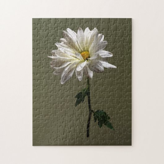 Een Witte Daisy Legpuzzel (Verticaal)