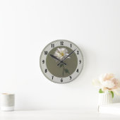 Een Witte Daisy Ronde Klok (Huis)