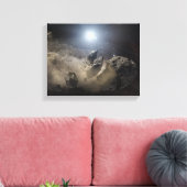 Een witte dwergster canvas afdruk (Insitu (Woonkamer))