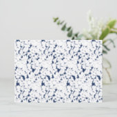 Een witte en blauwe achtergrond met een patroon programmakaart (Staand voorkant)