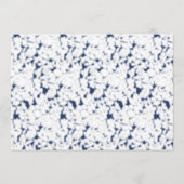 Een witte en blauwe achtergrond met een patroon programmakaart (Voorkant)