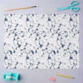 Een witte en blauwe achtergrond met een patroon tissuepapier (Craft)