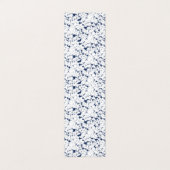 Een witte en blauwe achtergrond met een patroon visitekaartje (Buitenkant ongevouwen)