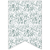 Een witte en blauwe achtergrond met een patroon vlaggetjes (Tweede vlag)