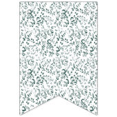 Een witte en blauwe achtergrond met een patroon vlaggetjes (Derde vlag)