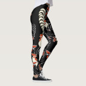 Eén witte en twee zwarte hanen leggings (Rechts)