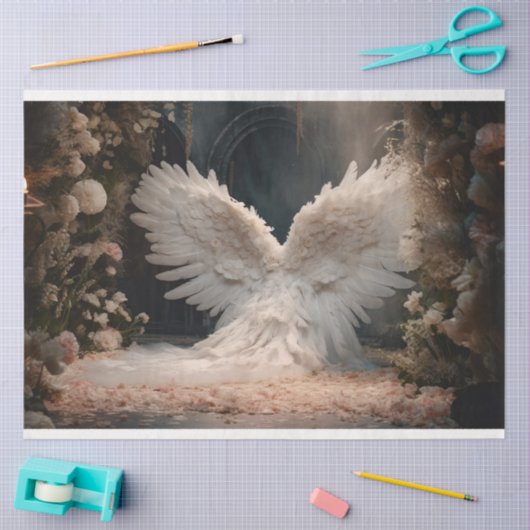 Een witte engel serie ontwerp 10 tissuepapier (Craft)