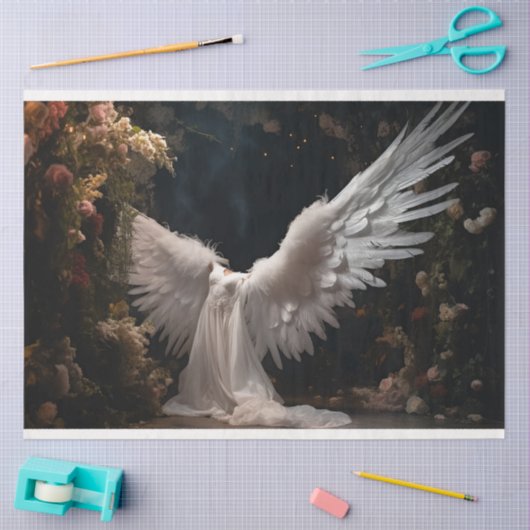 Een witte engel serie ontwerp 12 tissuepapier (Craft)