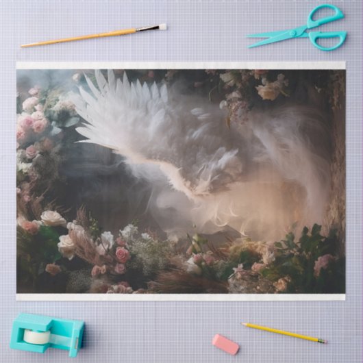 Een witte engel serie ontwerp 9 tissuepapier (Craft)