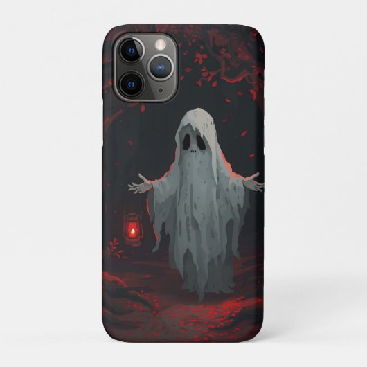 Een witte geest die een rode lantaarn vasthoudt me Case-Mate iPhone case (Achterkant)