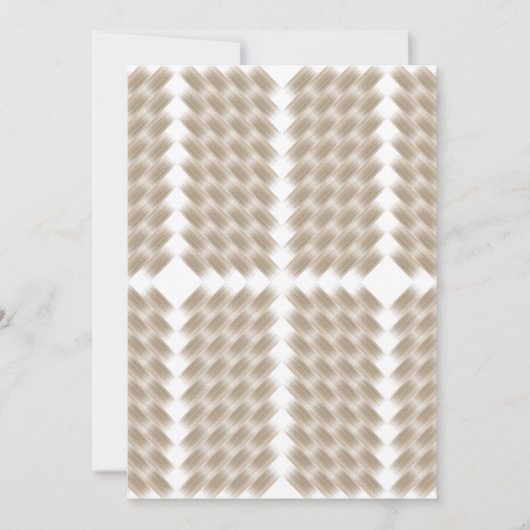 Een witte gelijkzijdige driehoek gecentreerd op ee kaart (Voorkant)