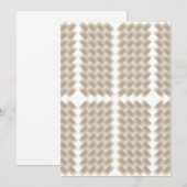 Een witte gelijkzijdige driehoek gecentreerd op ee kaart (Voorkant / Achterkant)