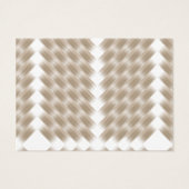 Een witte gelijkzijdige driehoek gecentreerd op ee visitekaartje (Achterkant)