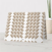 Een witte, gelijkzijdige driehoek in het midden va kaart (Achterkant)