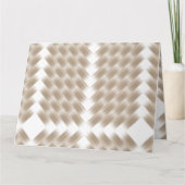 Een witte, gelijkzijdige driehoek in het midden va kaart (Voorkant)