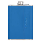 Een witte-Gesneden Sparrow Zingt aan de Zon Heupfles (Achterkant)