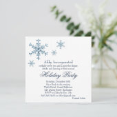 Een witte Glamourese Uitnodiging tot Vakantie (cor (Staand voorkant)