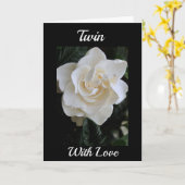 EEN WITTE GROTE ROOS OP MIJN "TWEEDE" KAART (Gele Bloem)