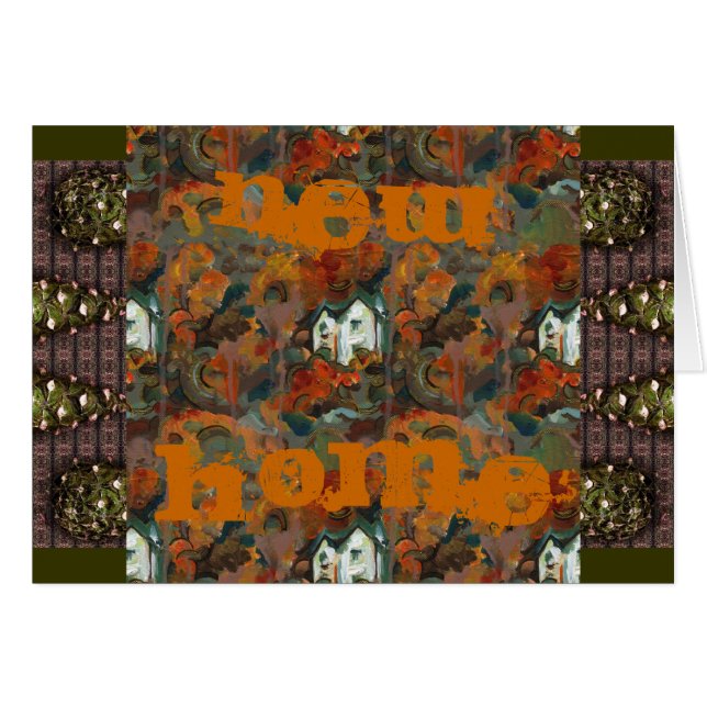 Een Witte Huis en Najaarsbomen (Voorkant Horizontaal)