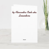 Een Witte Huis en Najaarsbomen Aankondiging (Achterkant)