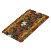 Een Witte Huis en Najaarsbomen Magneet (Linkerzijde)