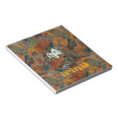 Een Witte Huis en Najaarsbomen Notitieblok (Schuin)