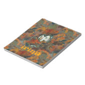 Een Witte Huis en Najaarsbomen Notitieblok (Linkerzijde)