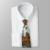 Een Witte Huis en Najaarsbomen Stropdas (Gebonden)